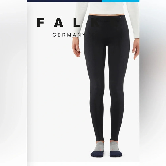 FALKE COMPRESSION LONG TIGHTS WOMEN Size L Black  Activewear, Running, Germany - Picture 1 of 16